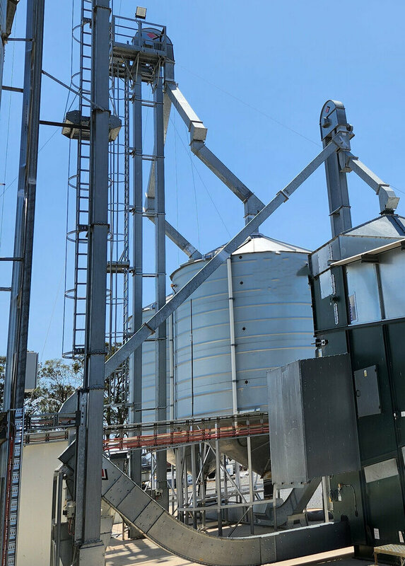 Large grain handling plant